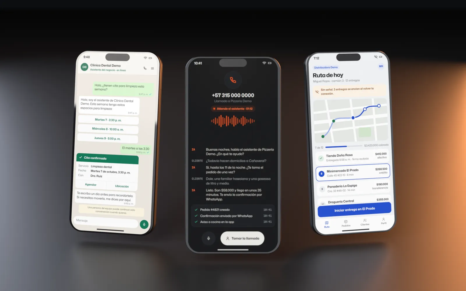 Demostración: apps para clientes y equipos